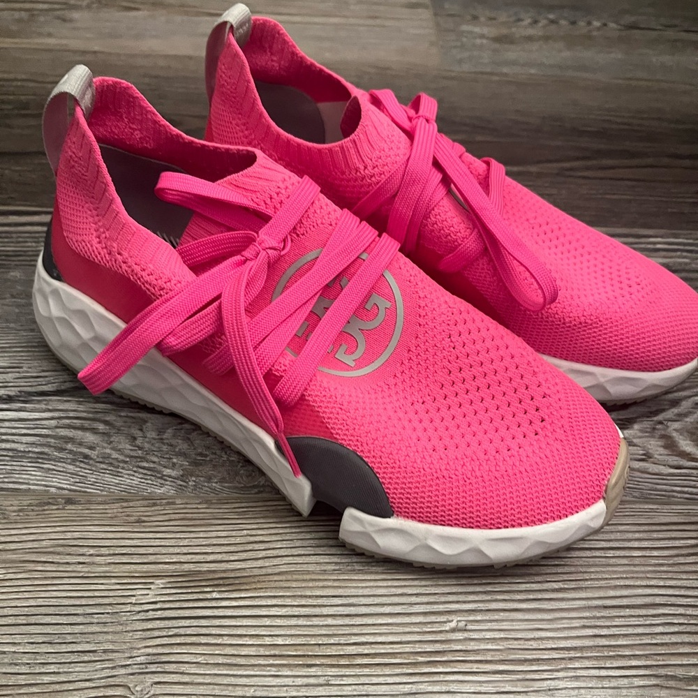 G/FORE Pink and Gray Sneakers/Golf Shoes - Picture 9 of 15